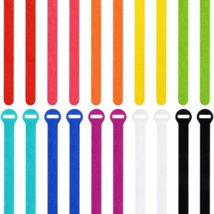 12-Inch Reusable Cable Ties – 20 Pack